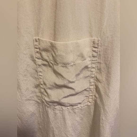 club Monaco cream silk tank. - Picture 6 of 7